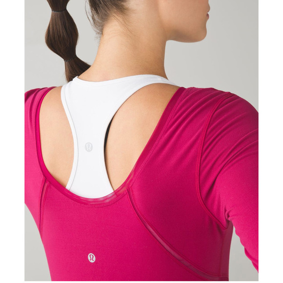 RARE Lululemon Boat Neck Slim Long Sleeve Tee Berry 10 NWOT - Picture 6 of 13